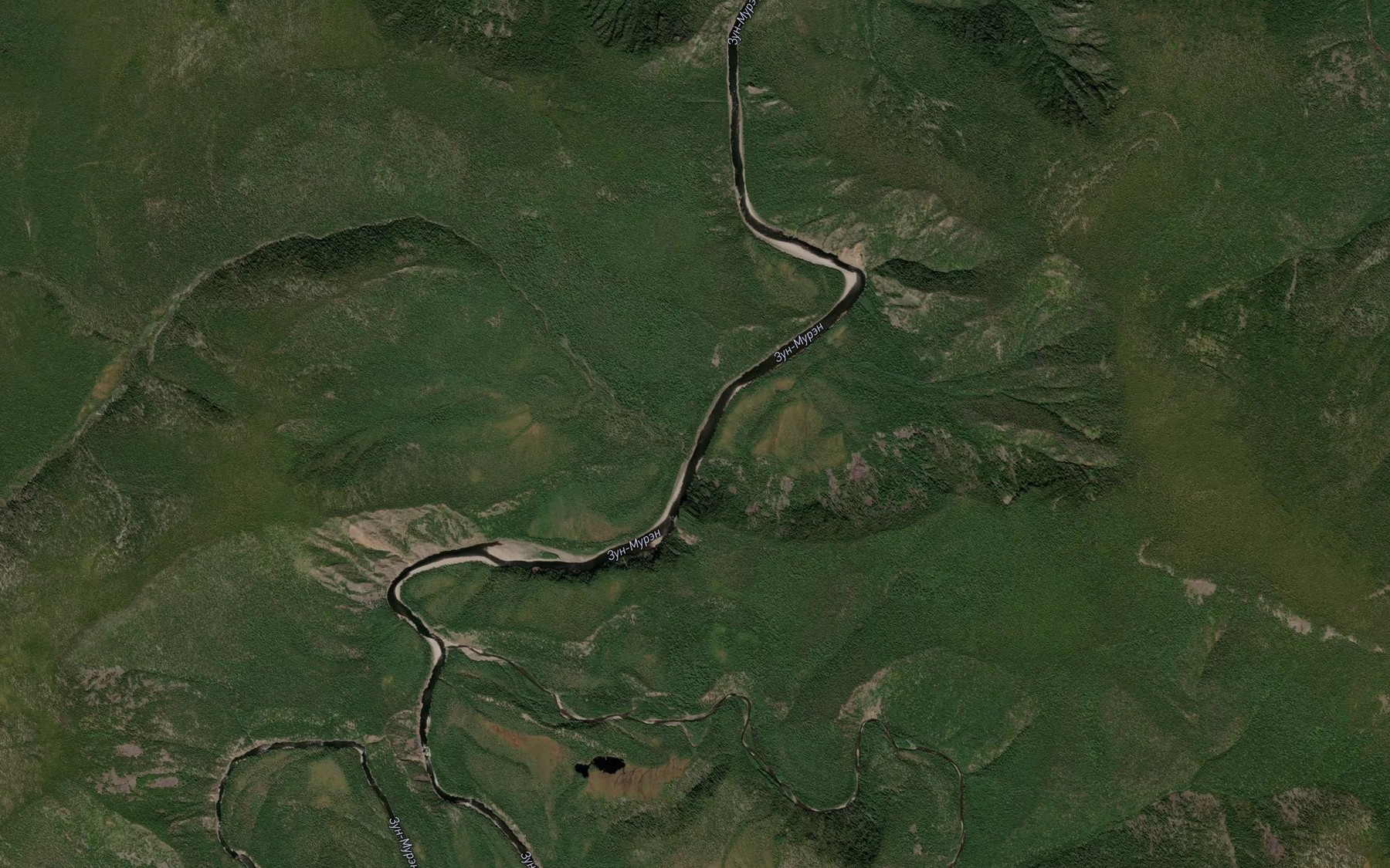 Satellite map of the Khara-Zhalga