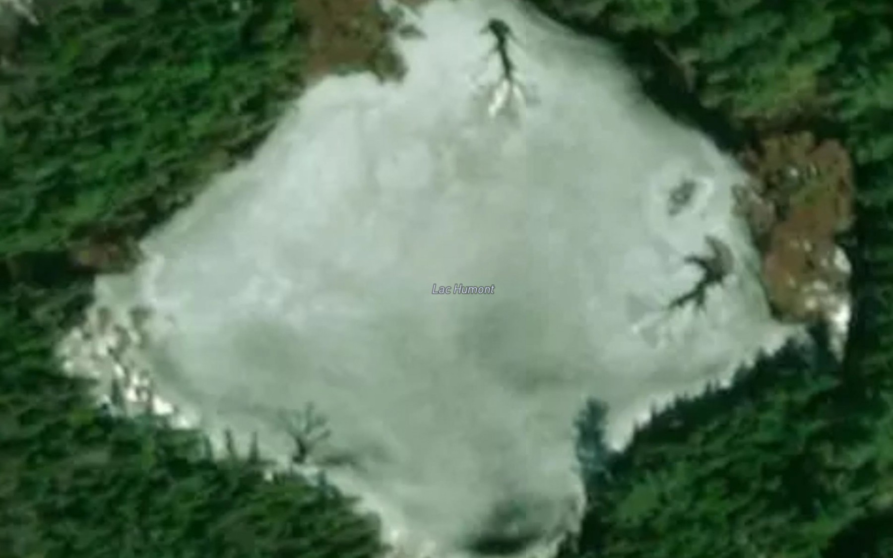 Satellite map of the Lac Humont