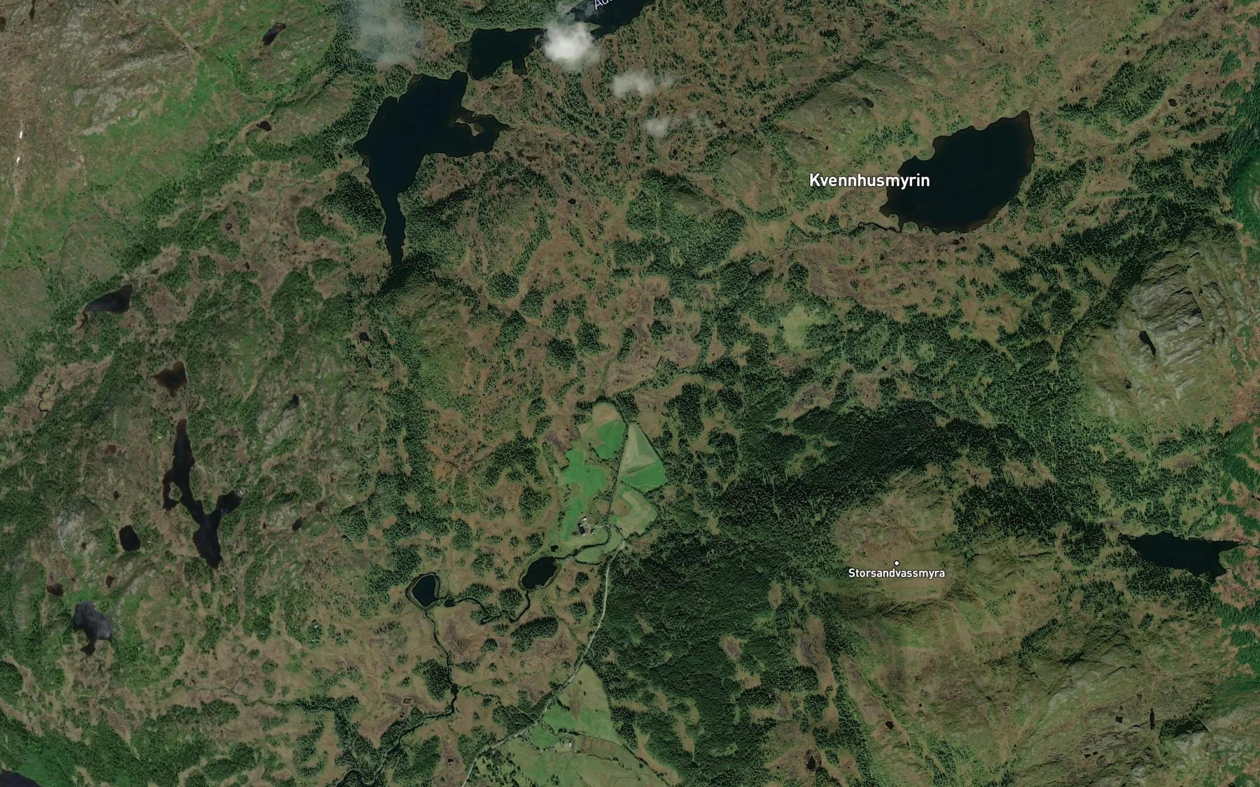 Satellite map of the Kvennhusbekken