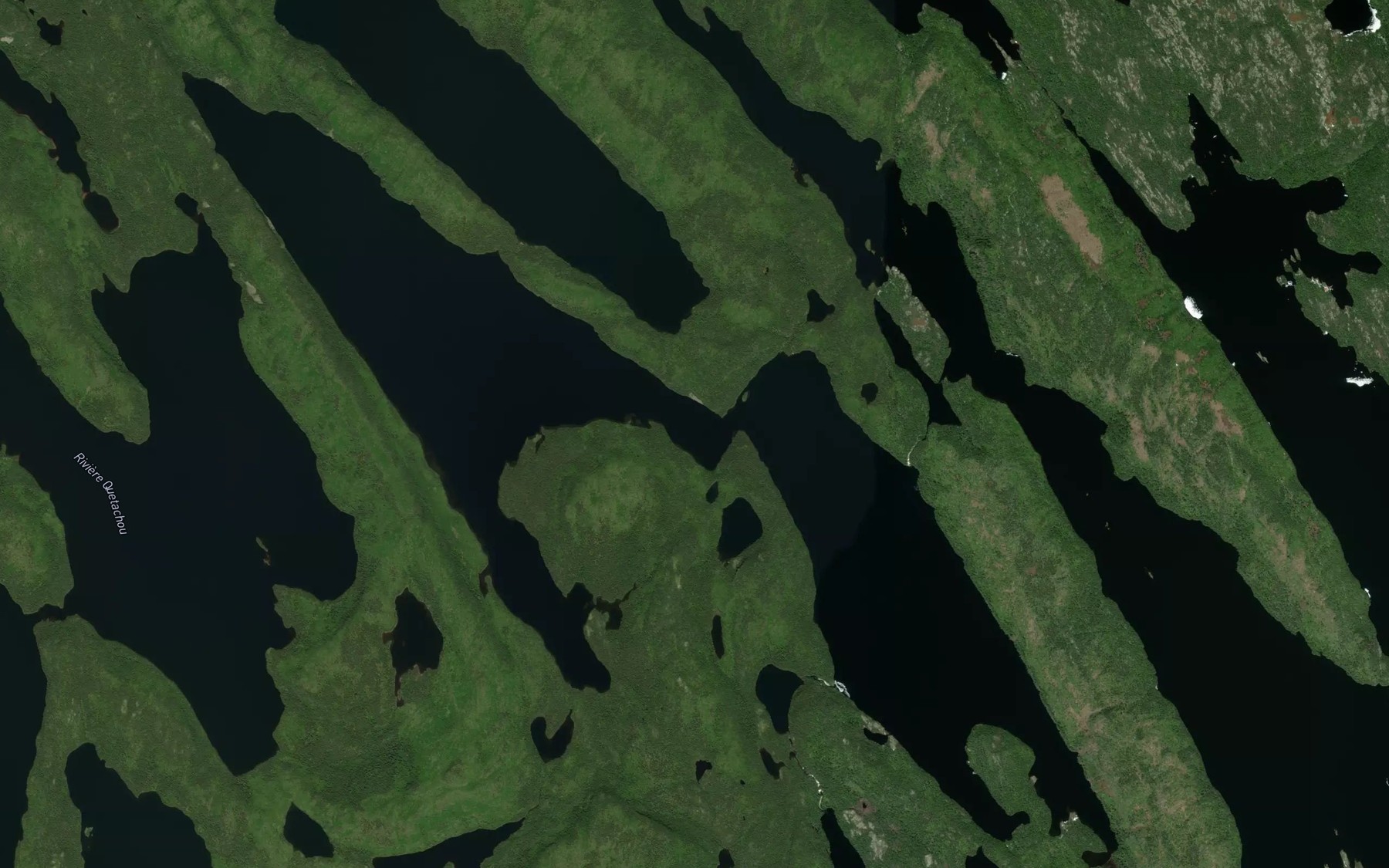 Satellite map of the Lac Gendron
