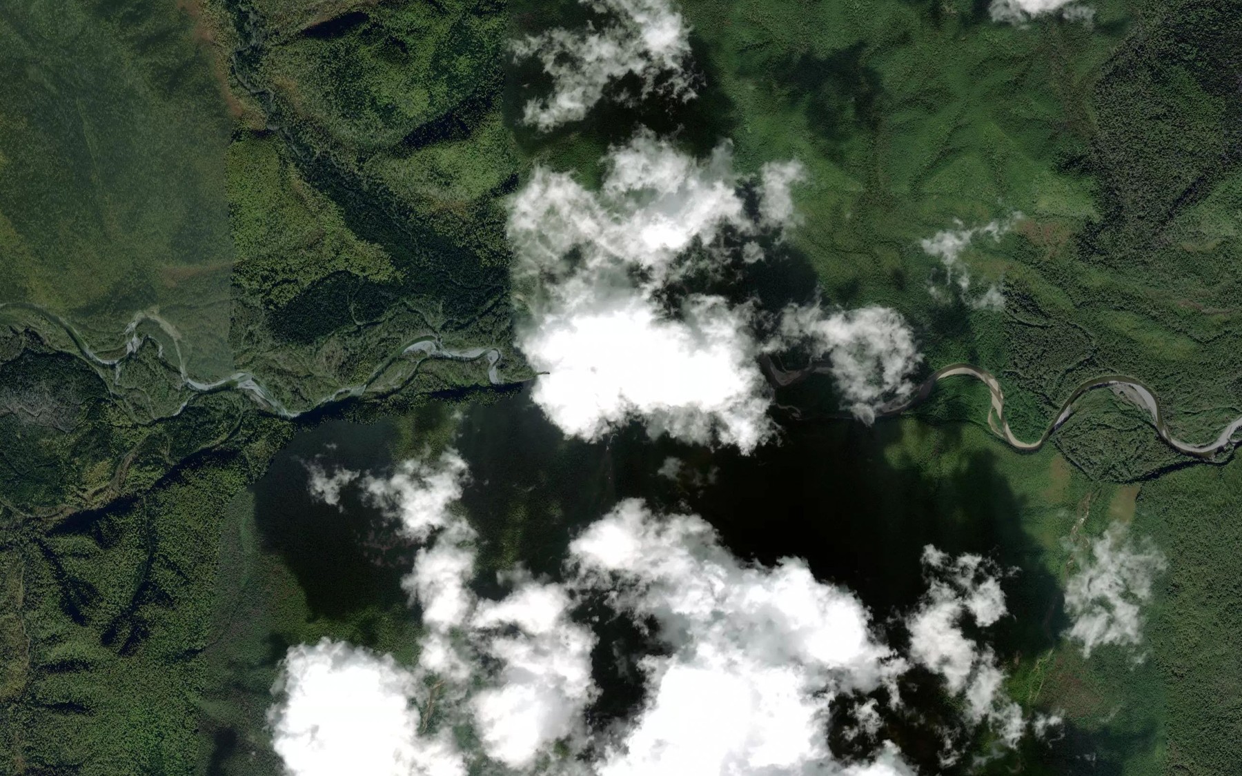 Satellite map of the Bol'shoy Artek