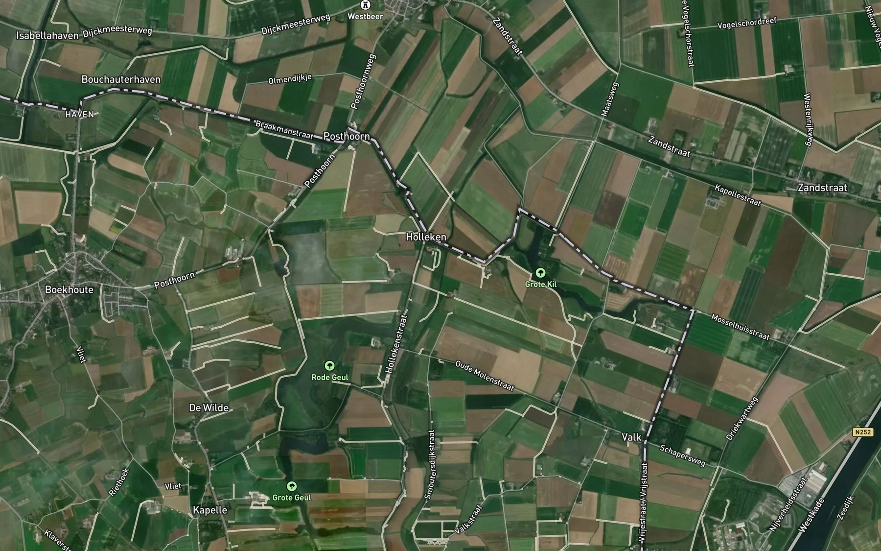 Satellite map of the Vlietbeek