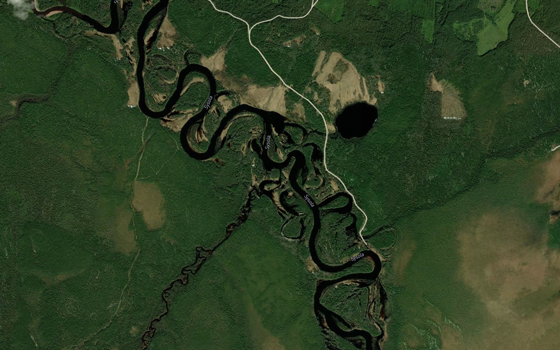 Satellite map of the Yban'