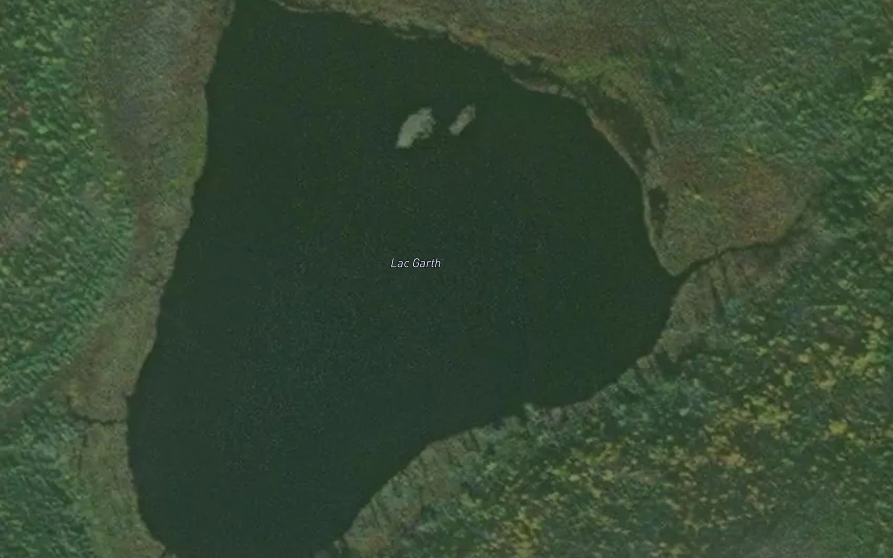 Satellite map of the Lac Garth