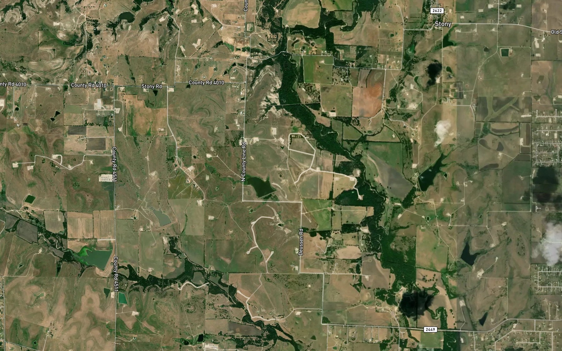 Satellite map of the Duessen Reservoir