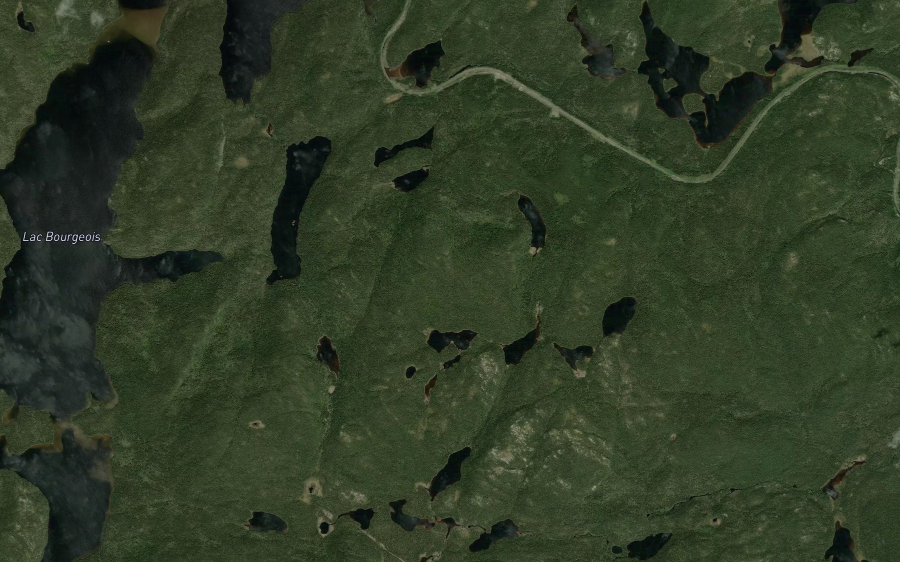 Satellite map of the Lac Cros