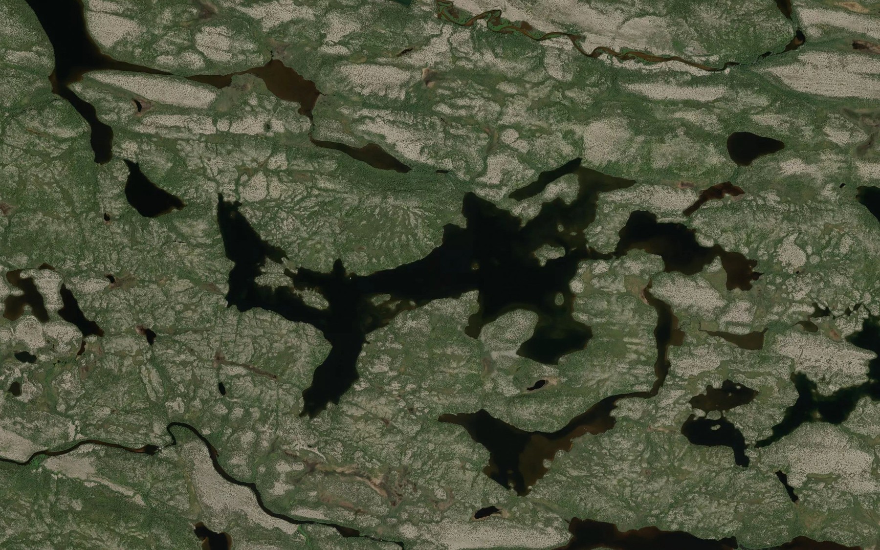 Satellite map of the Lac Katatayaskwayakamaw