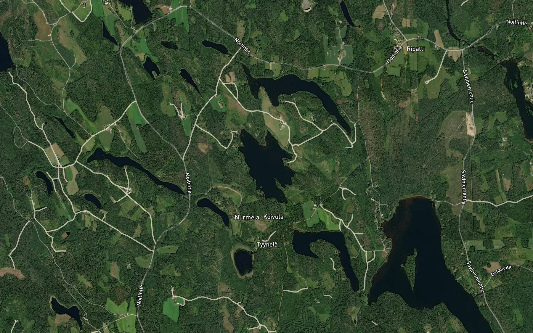 Satellite map of the Valkjarvi