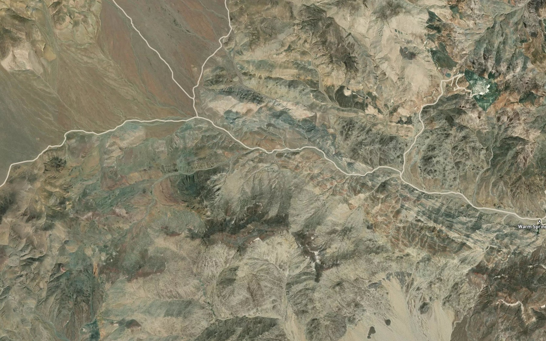 Satellite map of the Grubstake Spring