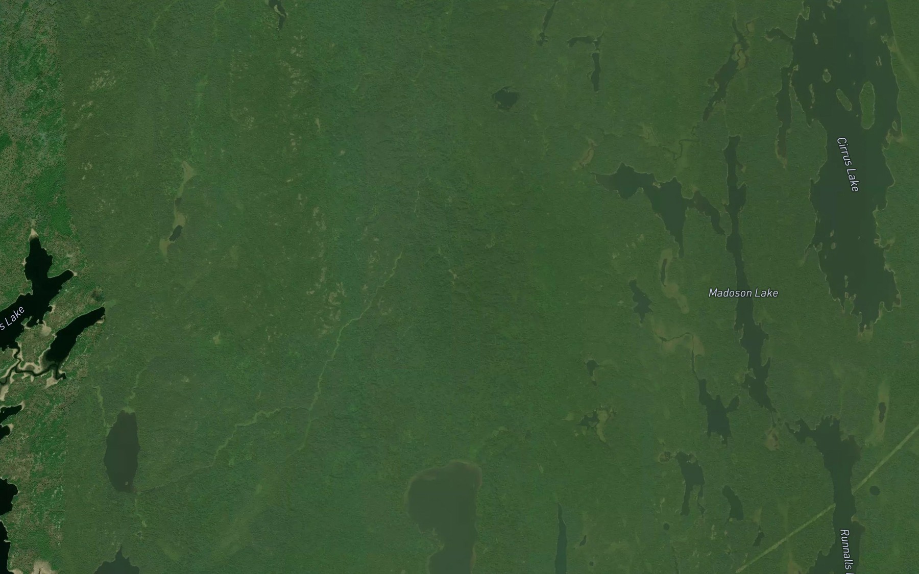 Satellite map of the Pukatawagan Creek