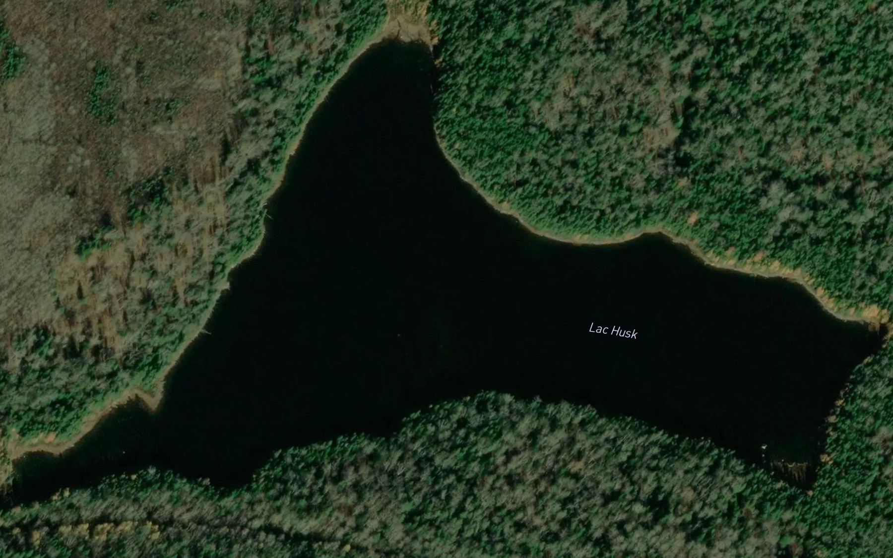 Satellite map of the Lac Husk