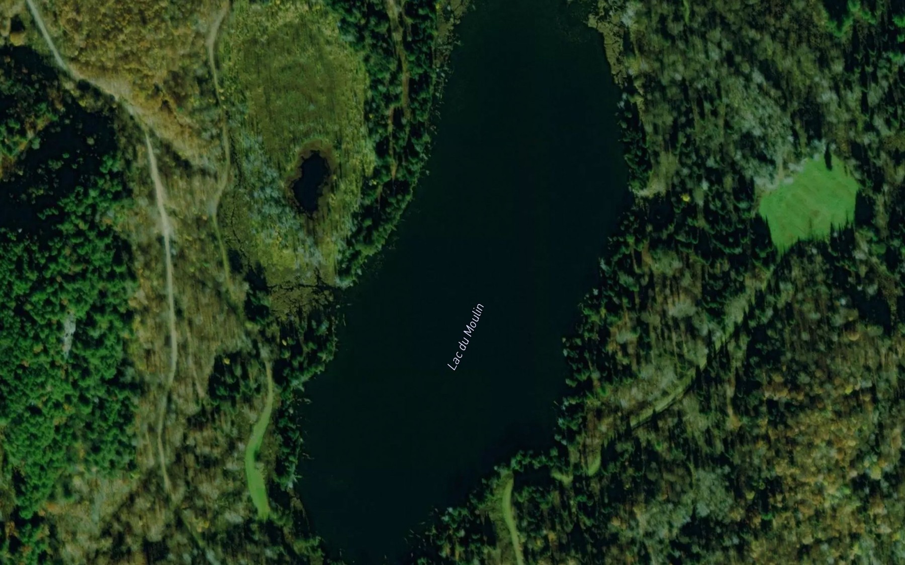 Satellite map of the Lac du Moulin