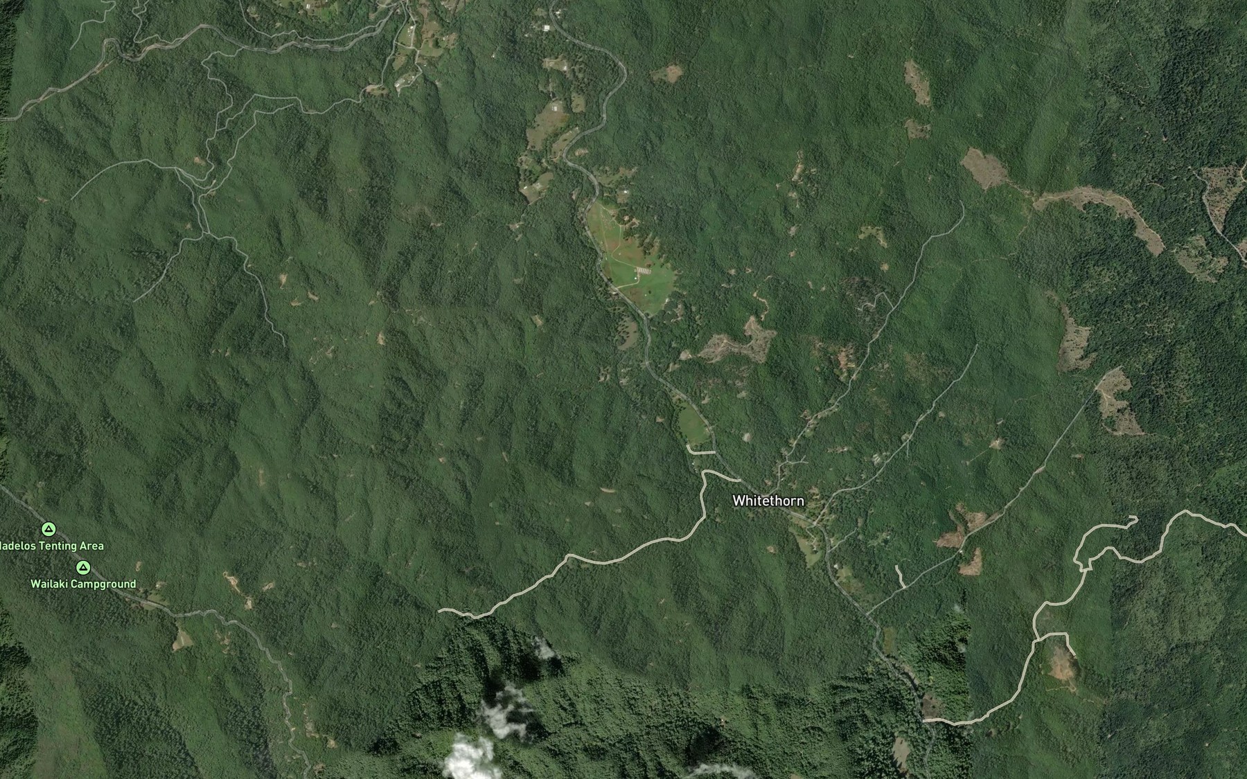 Satellite map of the Anderson Creek