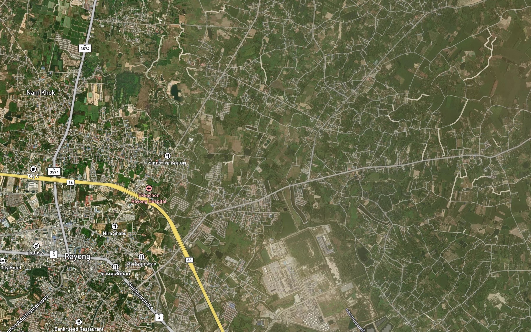 Satellite map of the Nong O