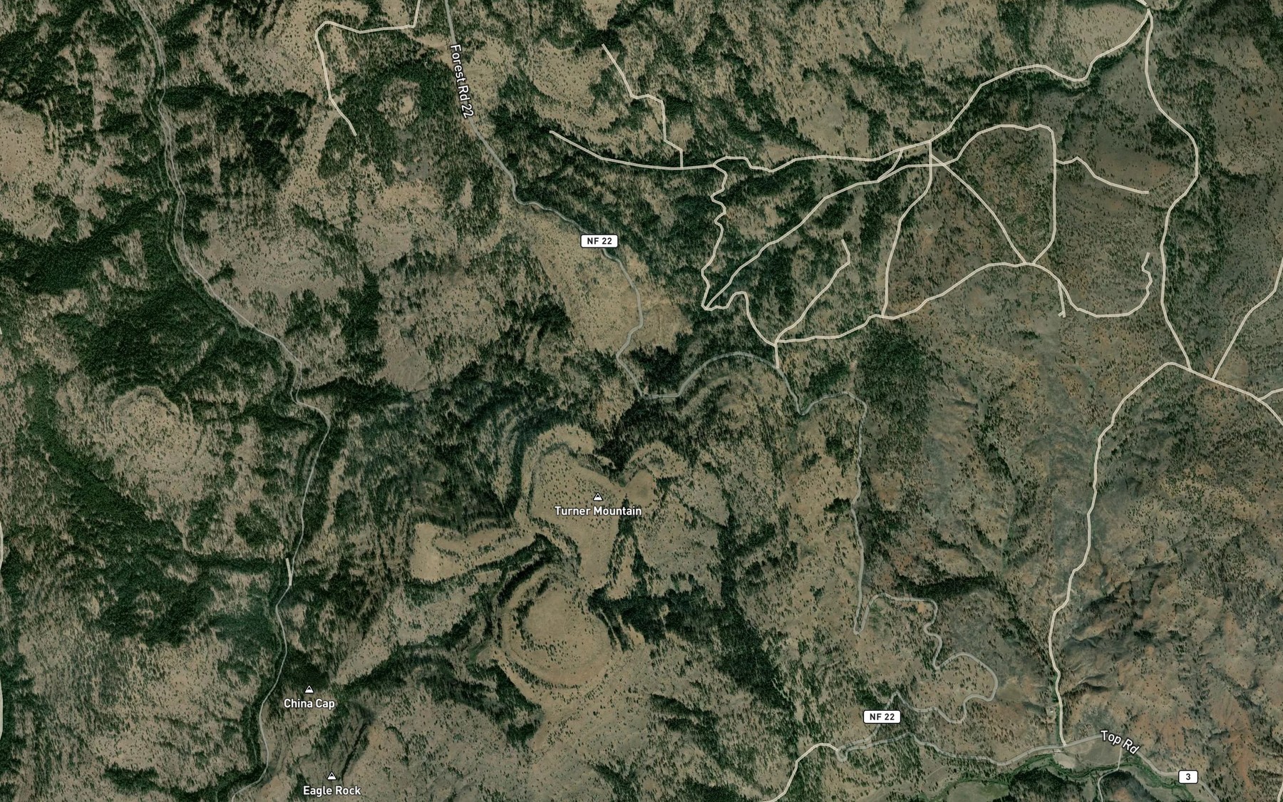 Satellite map of the Kingbolt Spring