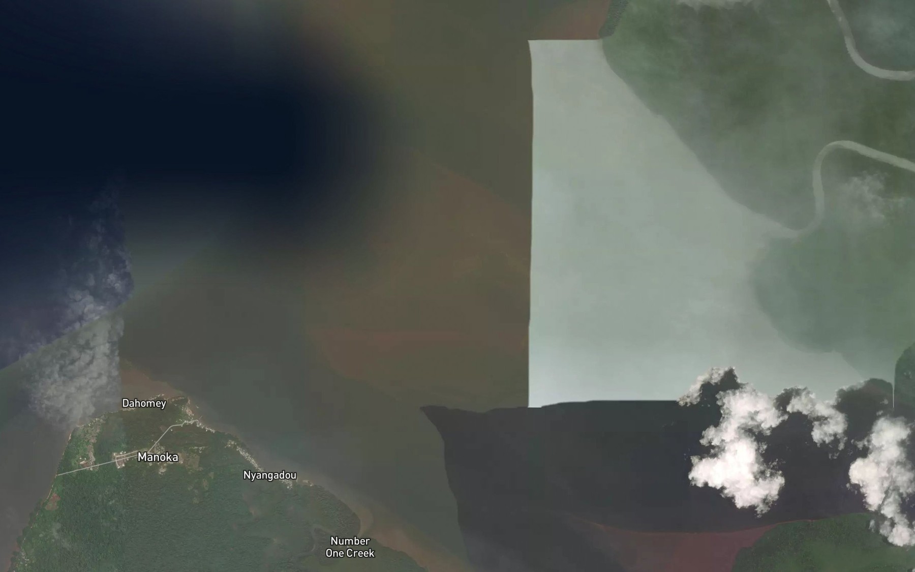 Satellite map of the Baie Manoka