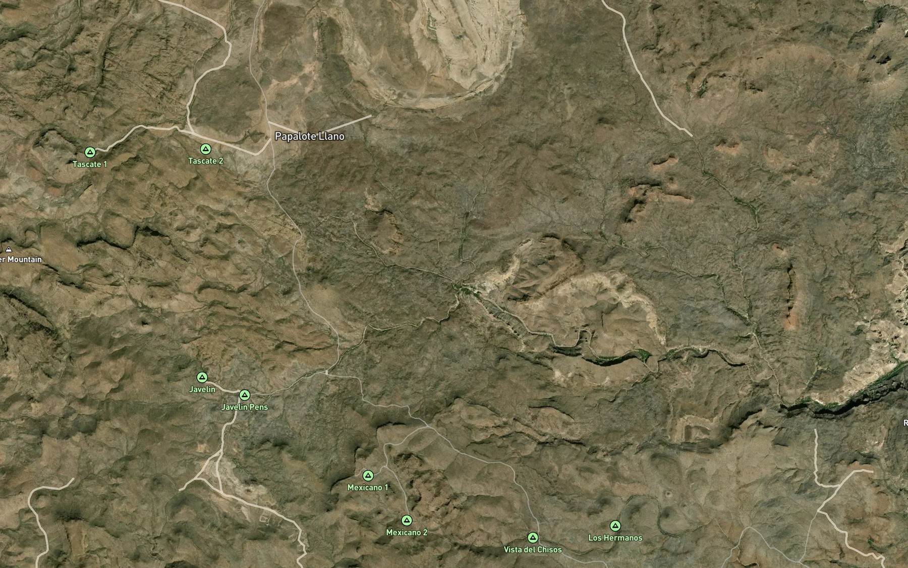 Satellite map of the Ojo Mexicano