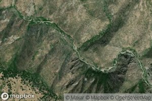 Satellite map of the Foresight Creek