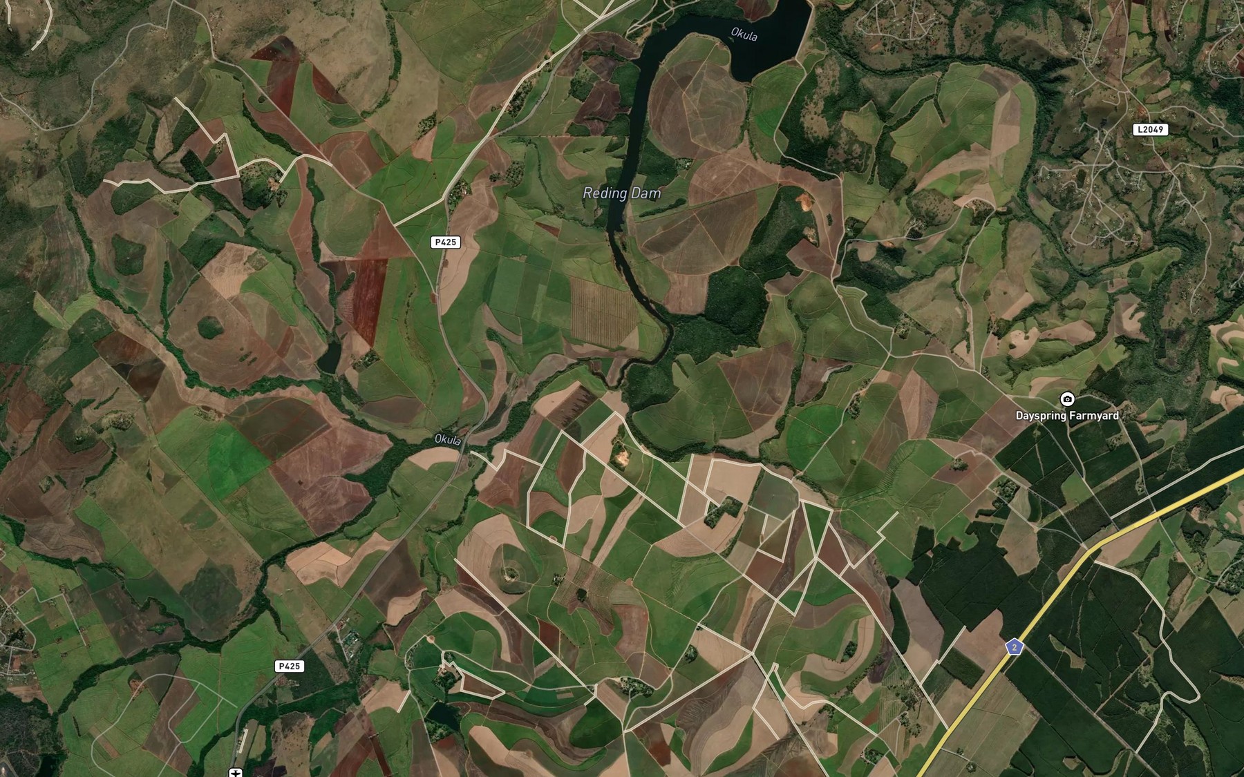 Satellite map of the Mvuzana
