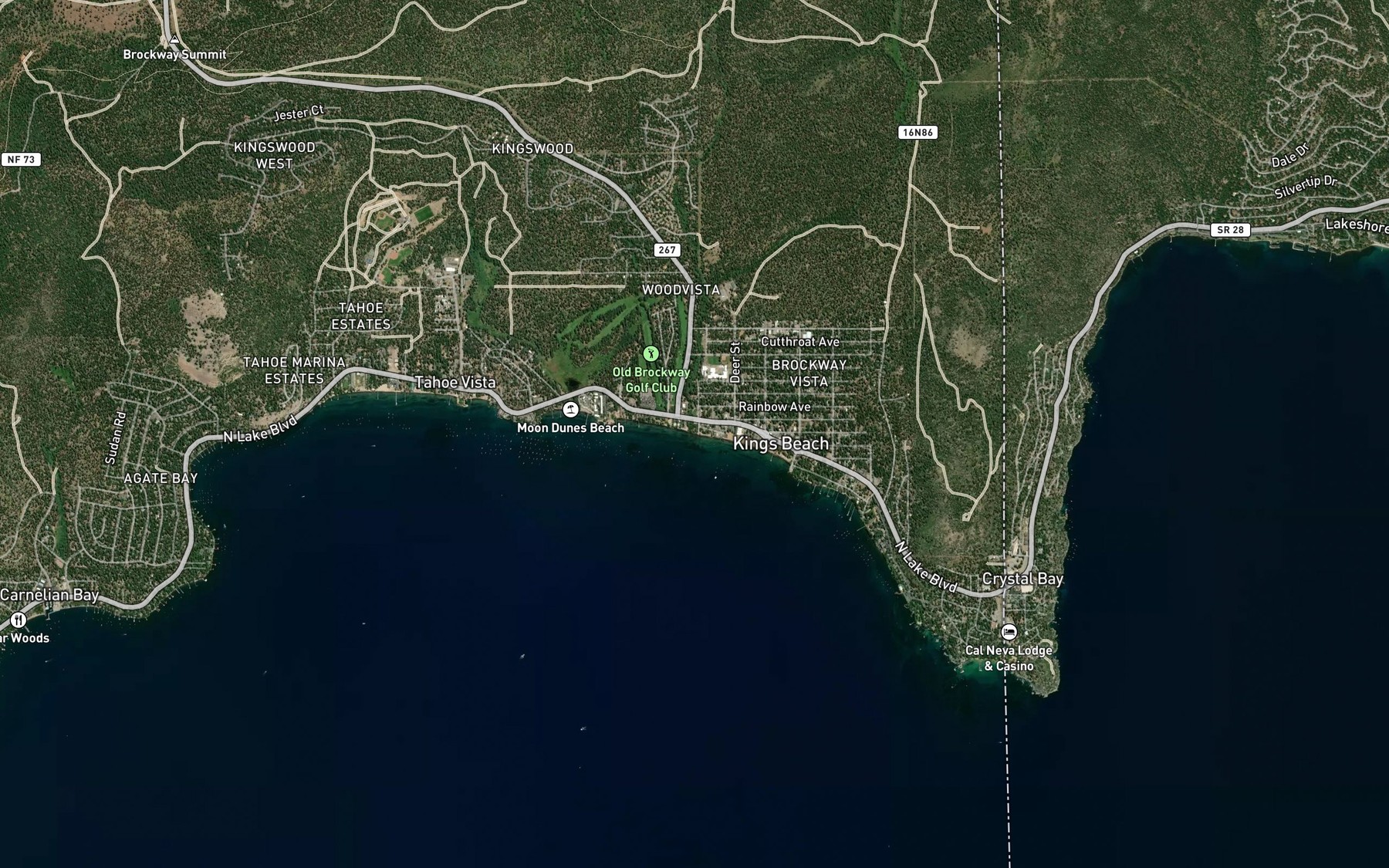 Satellite map of the Griff Creek