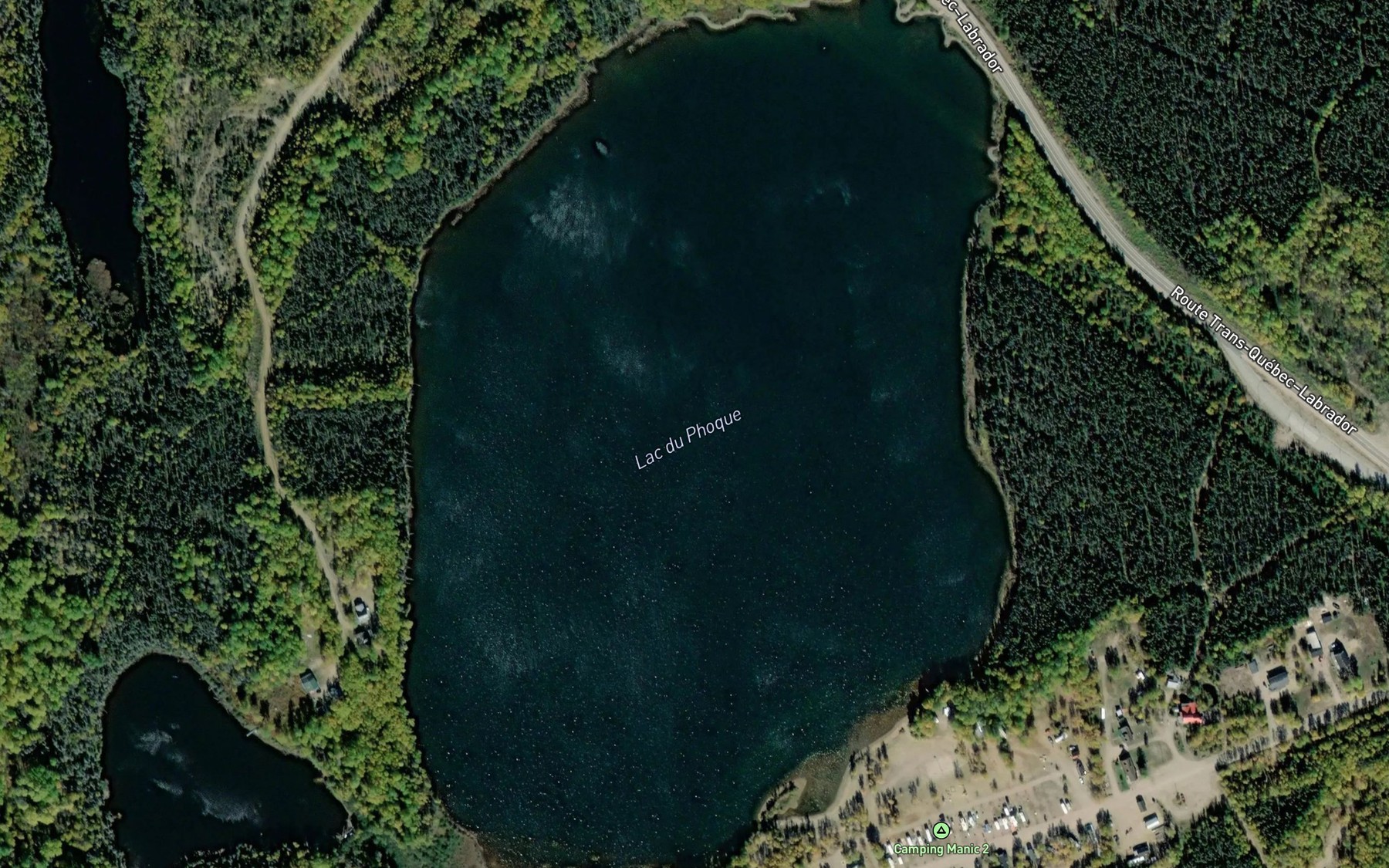 Satellite map of the Lac du Phoque
