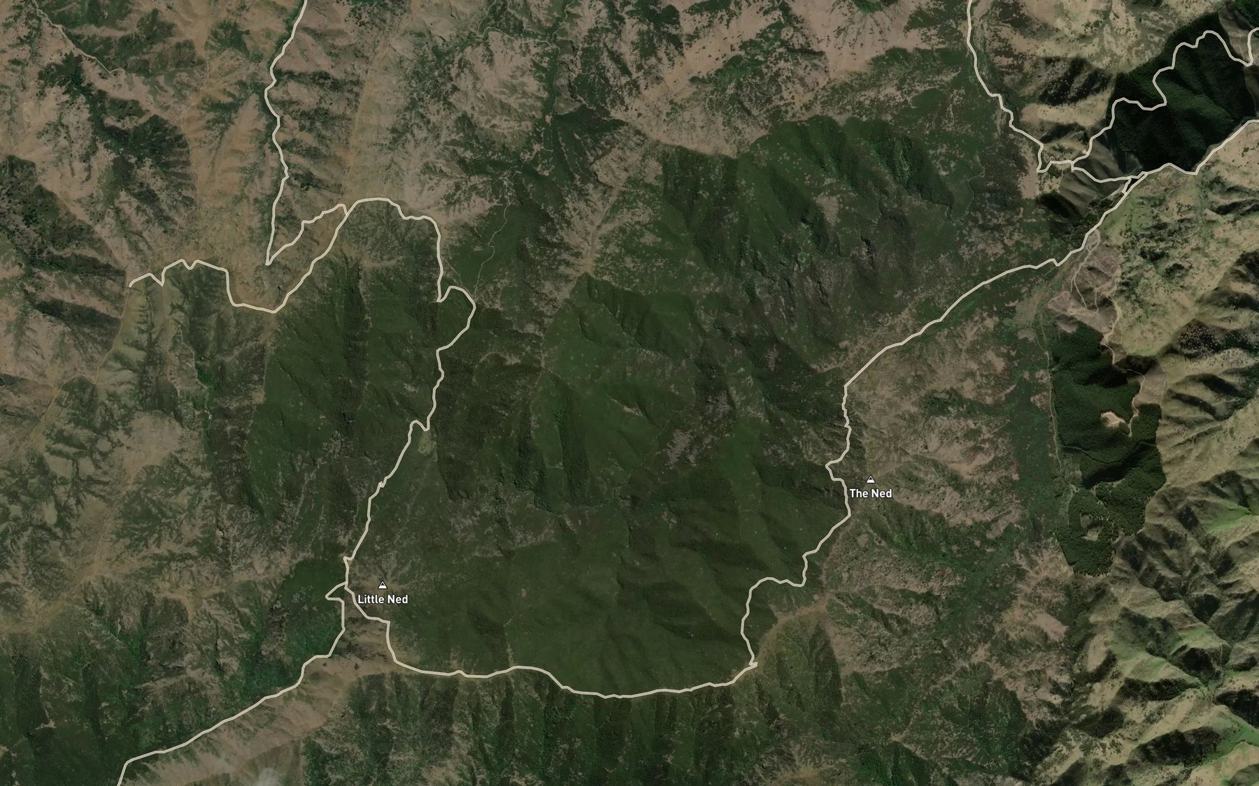 Satellite map of the Branch River
