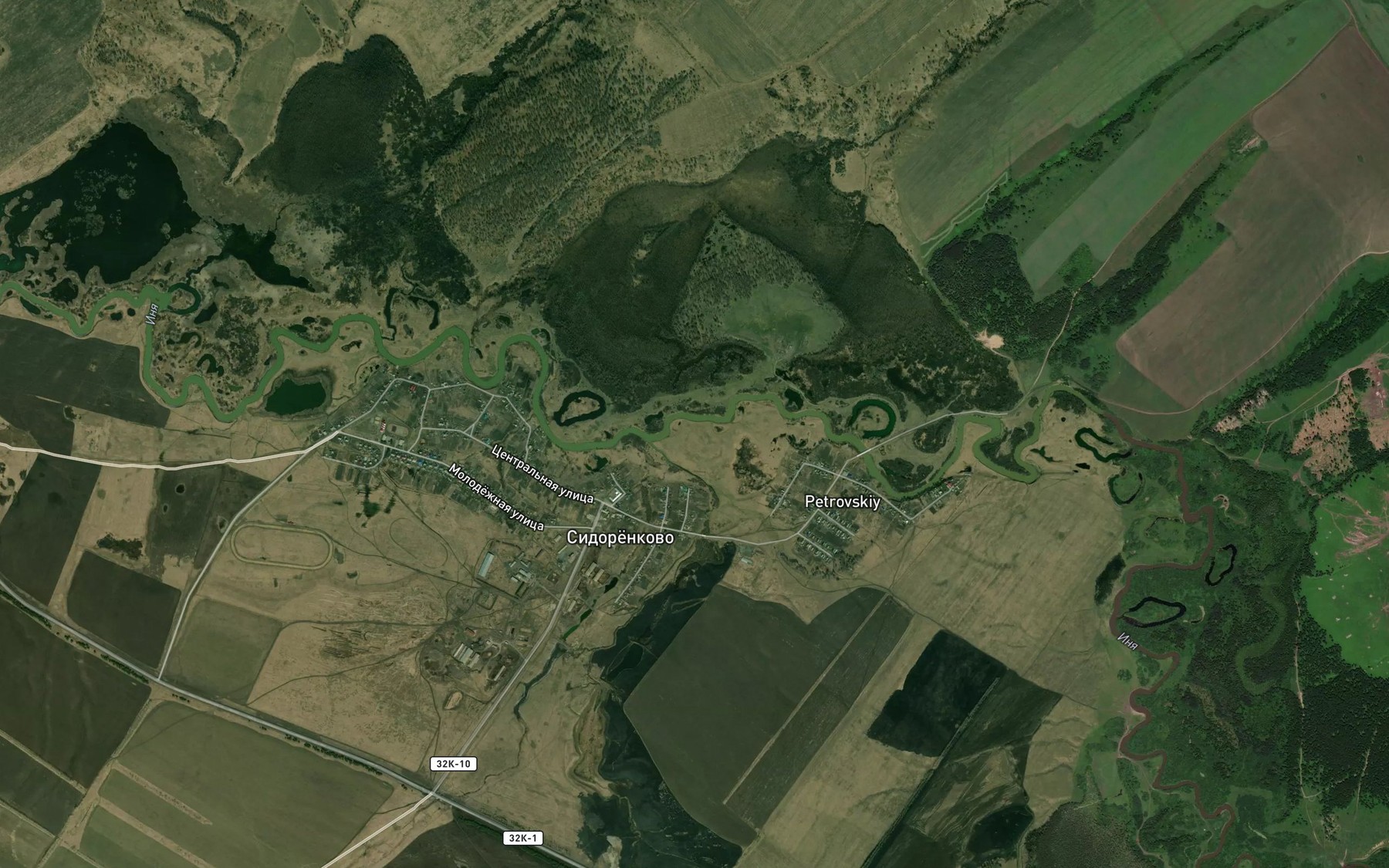 Satellite map of the Pravaya Salairka