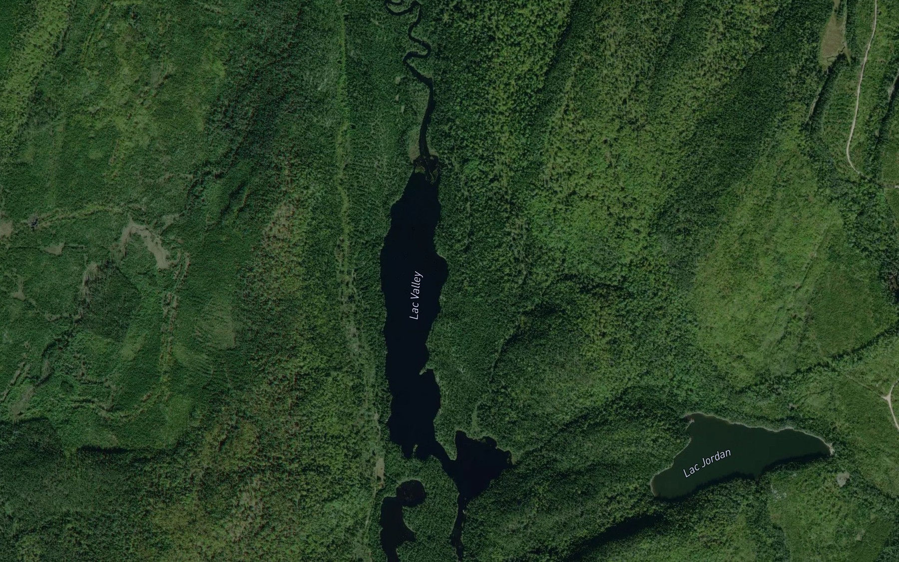 Satellite map of the Lac Valley
