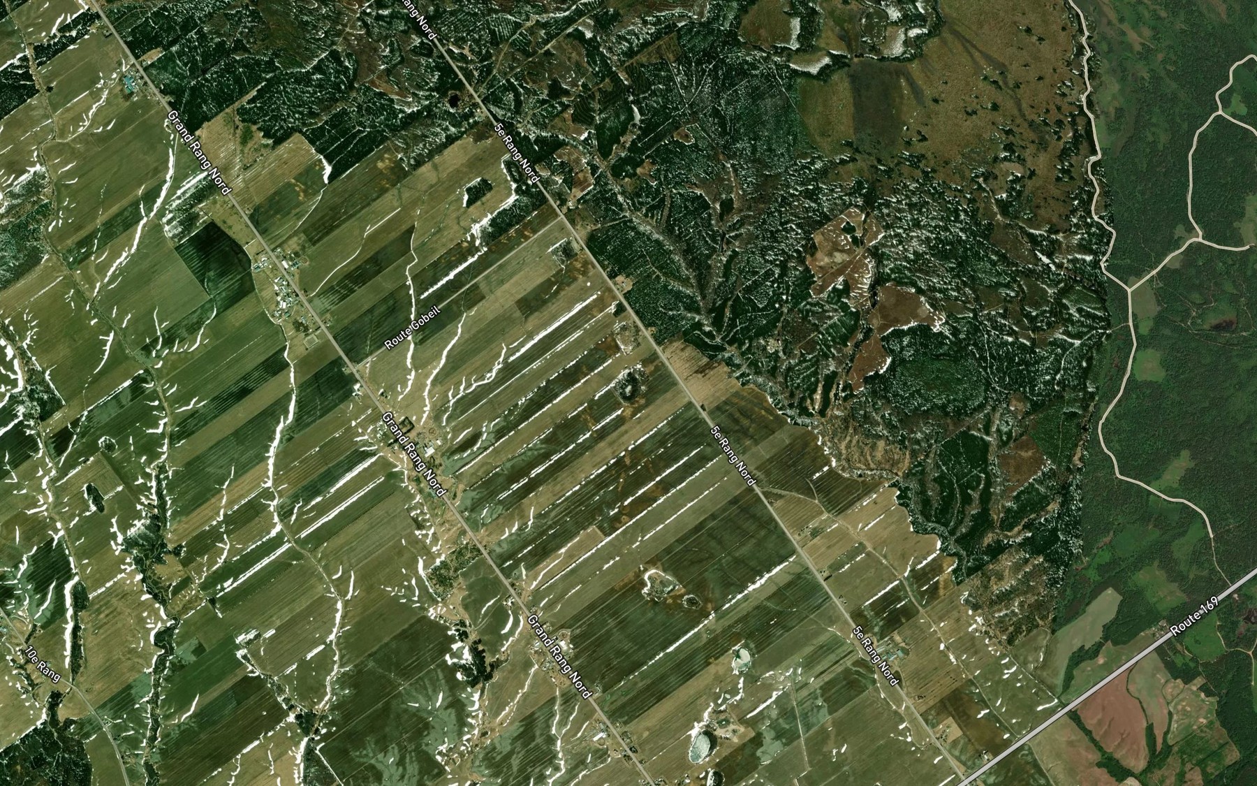 Satellite map of the Lac a Paul-Emile