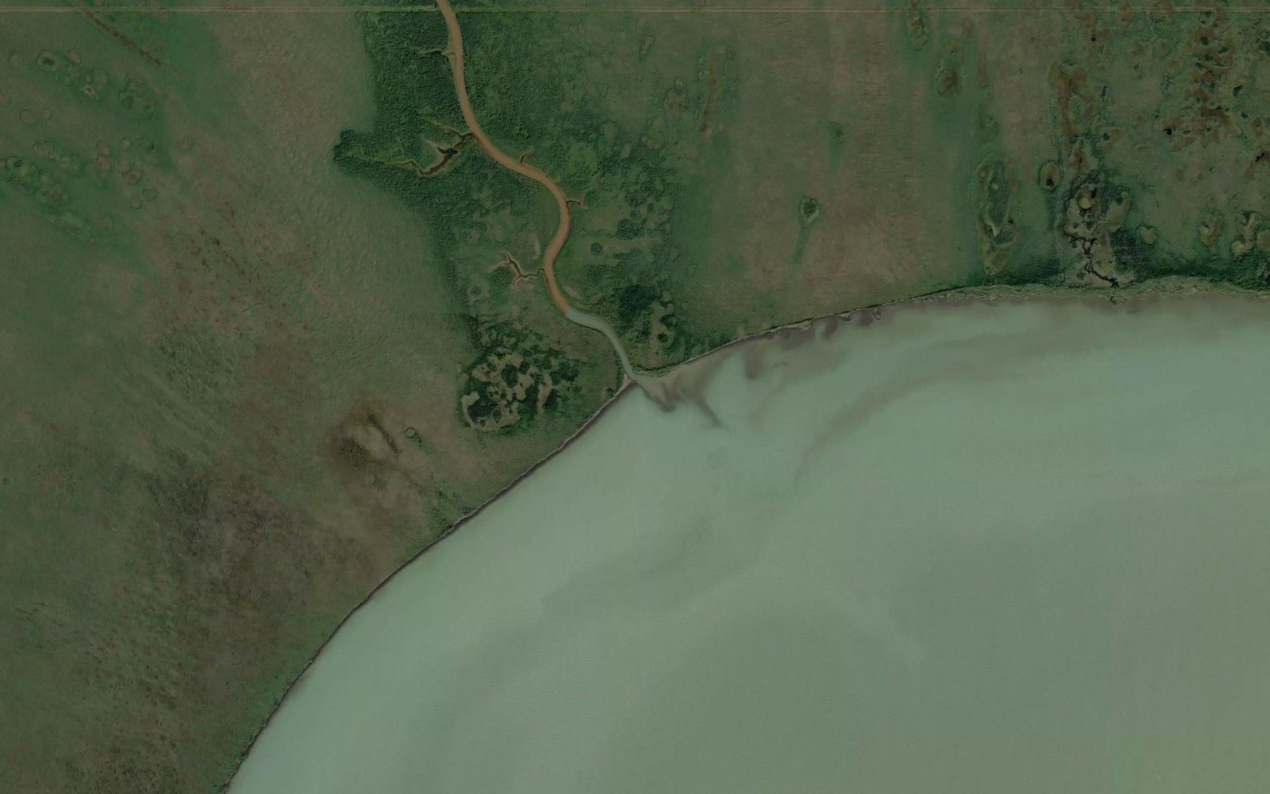 Satellite map of the William River