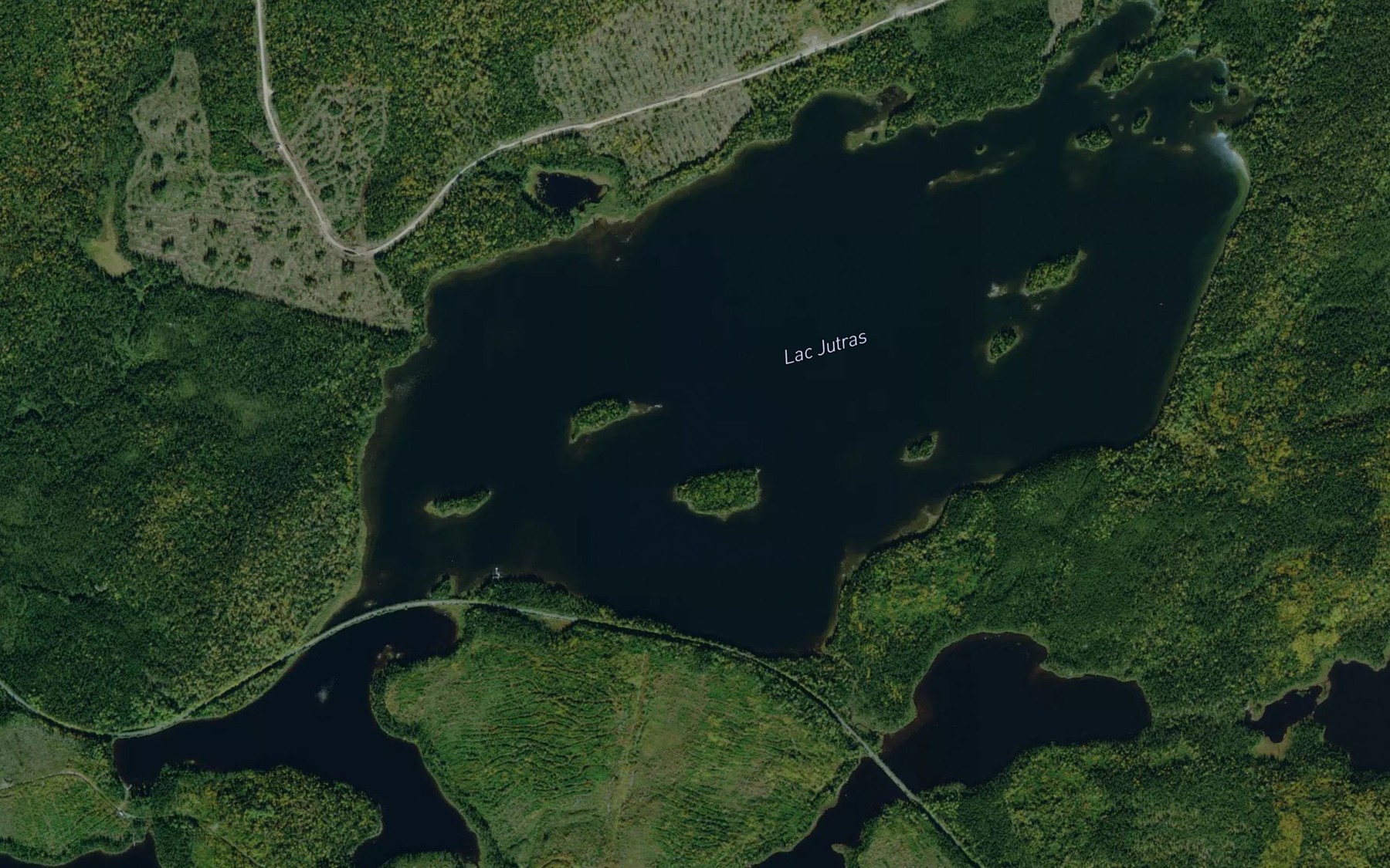 Satellite map of the Lac Jutras