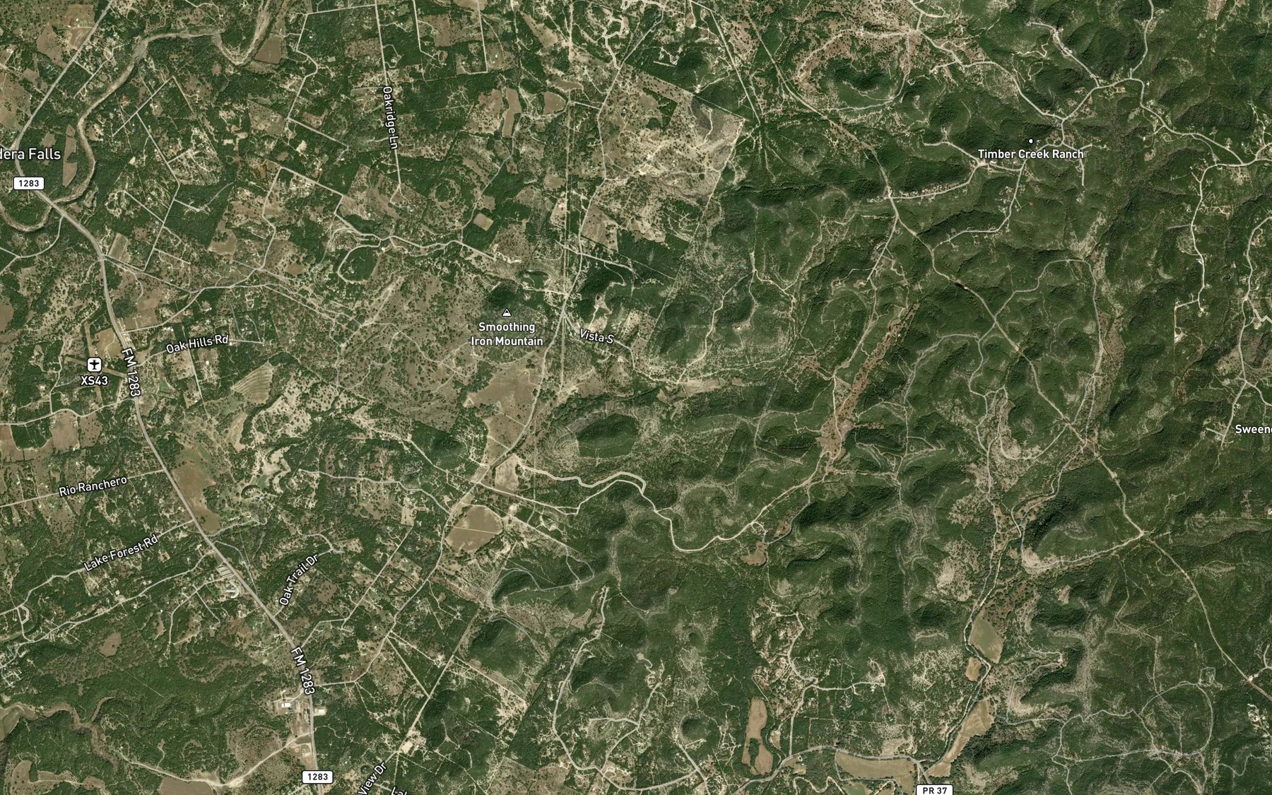 Satellite map of the Norton Spring