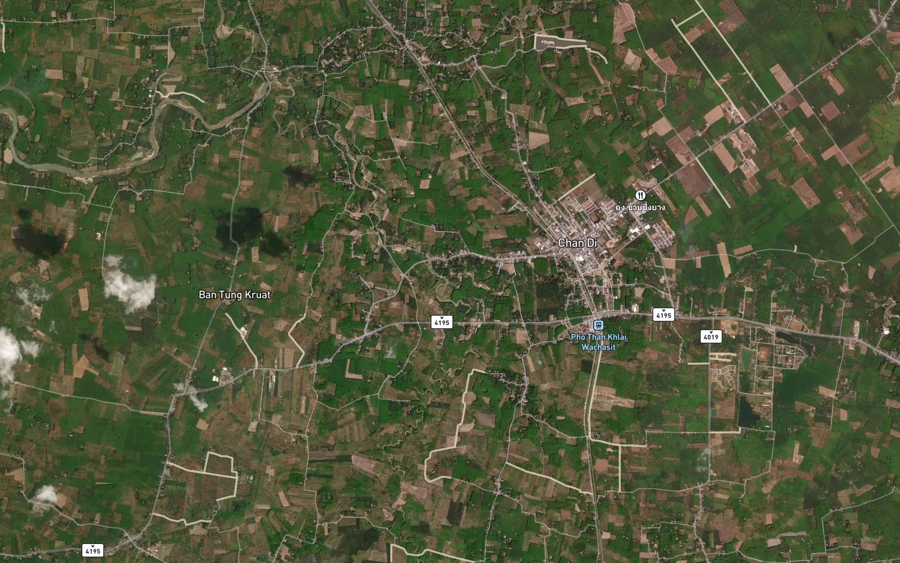 Satellite map of the Khlong Chan Di