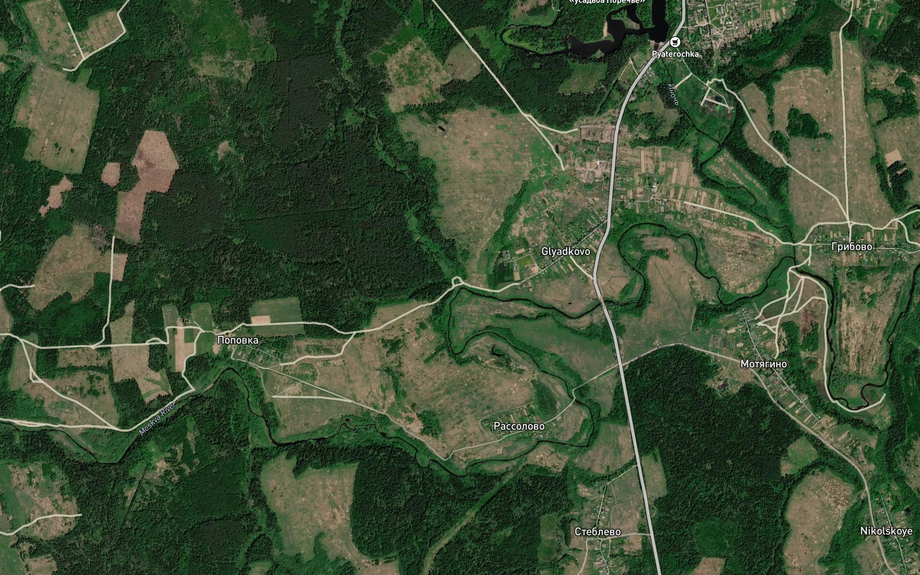 Satellite map of the Pesochnya