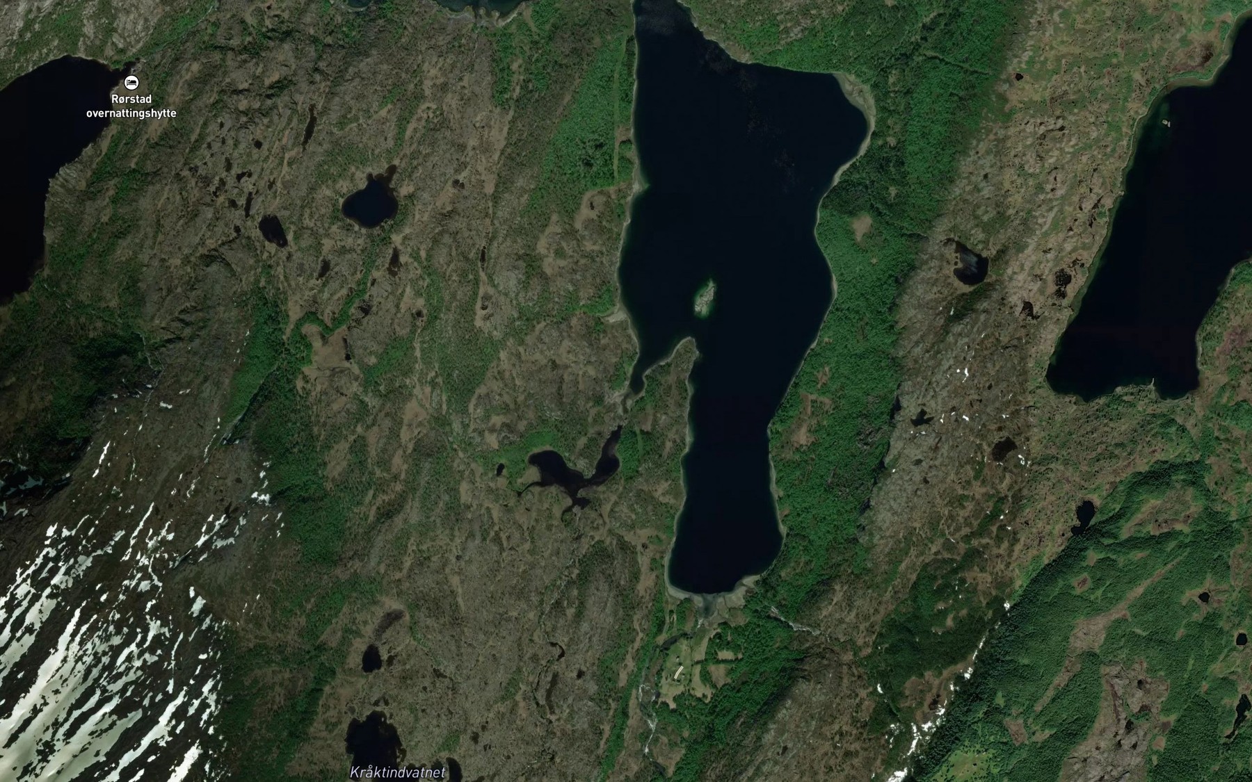 Satellite map of the Kobbosen