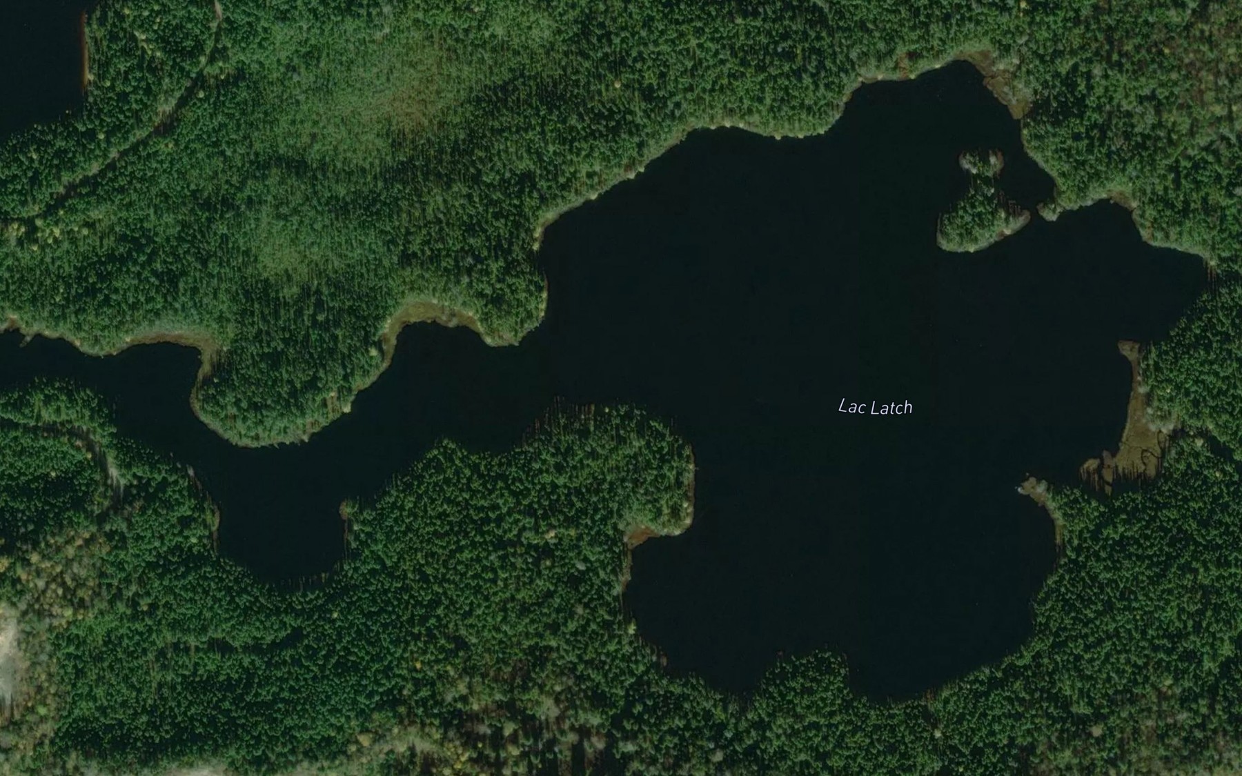 Satellite map of the Lac Latch