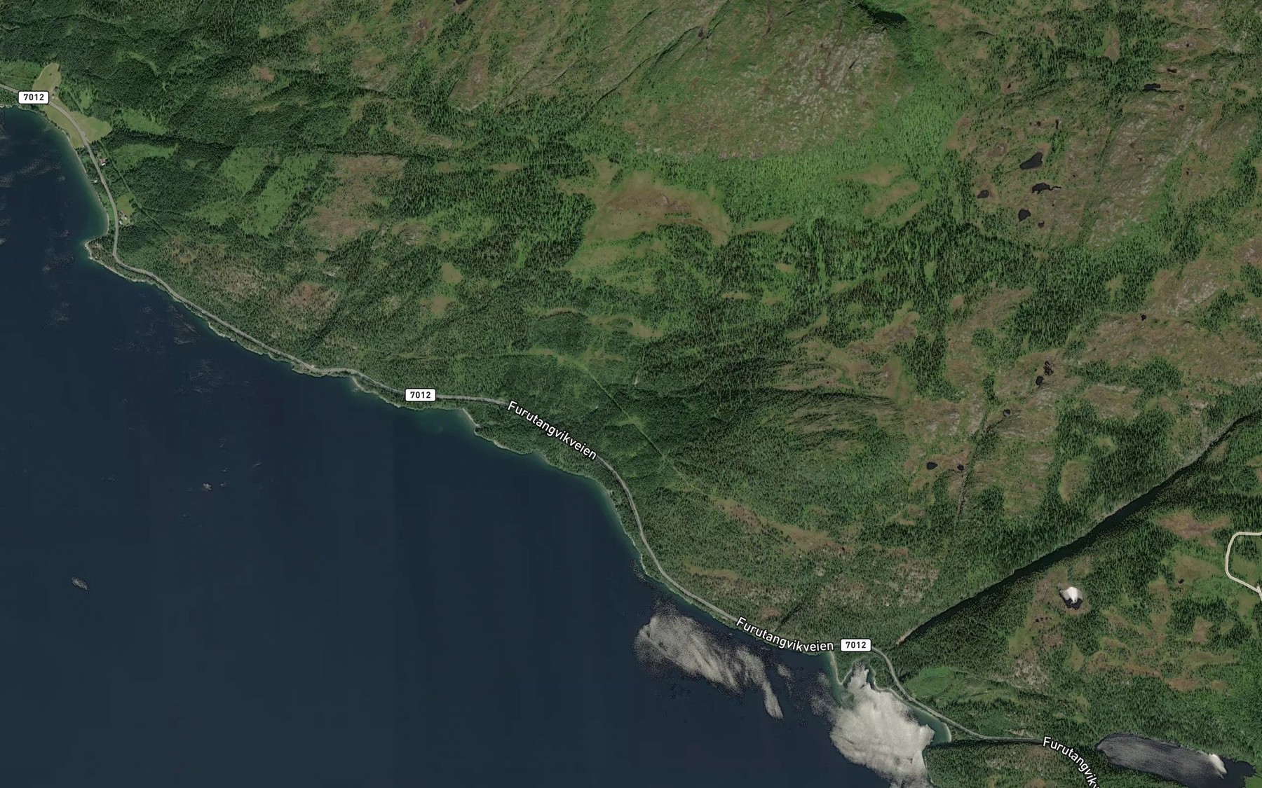Satellite map of the Forlandstobekken