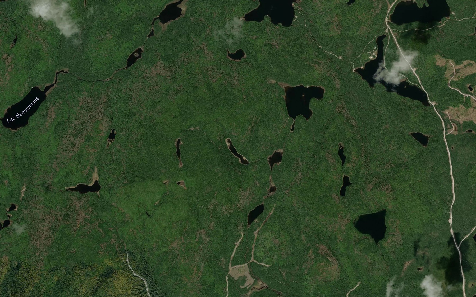 Satellite map of the Lac de l'Etalon