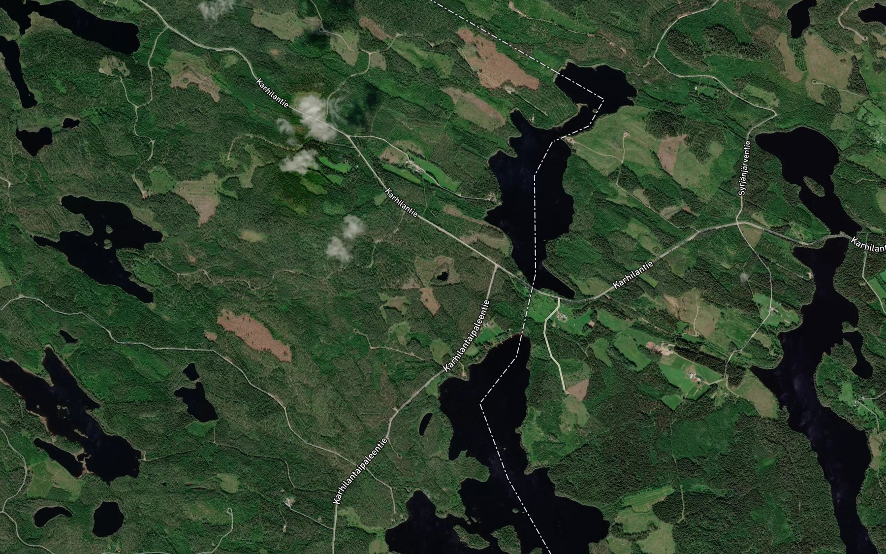 Satellite map of the Konnanlampi