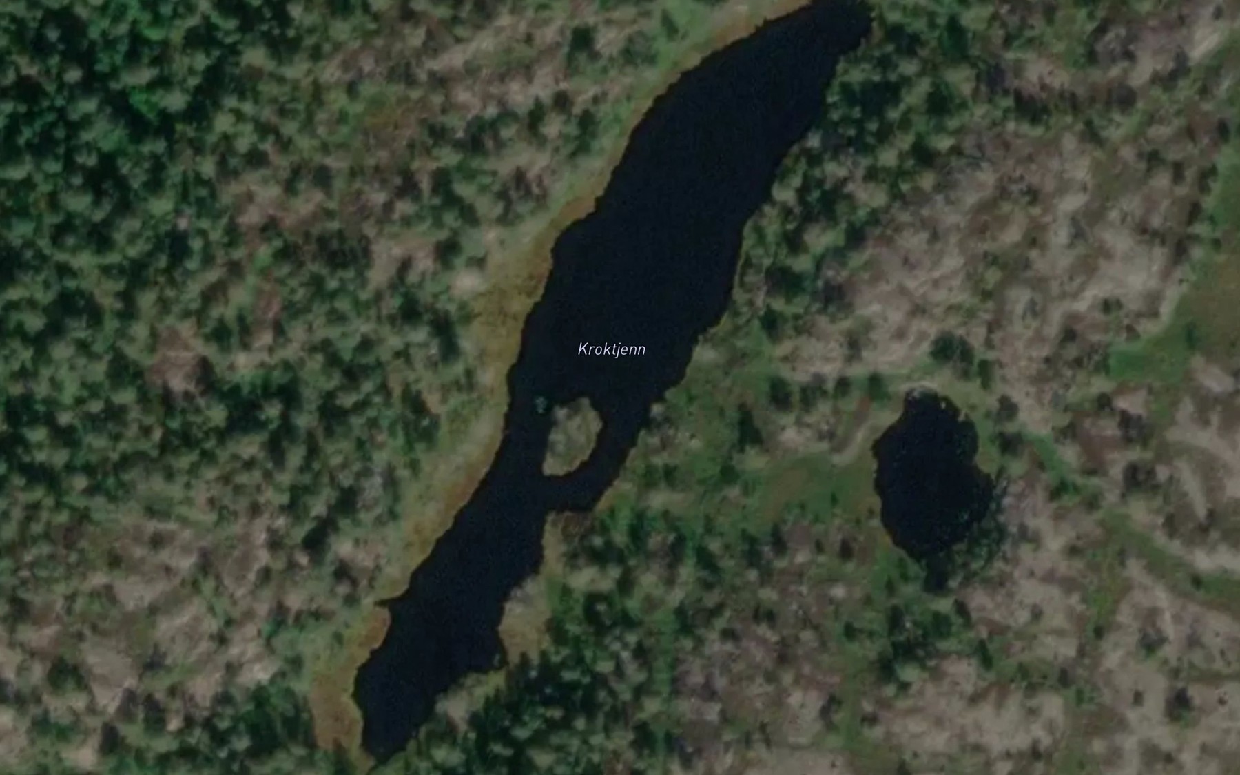 Satellite map of the Kroktjenn