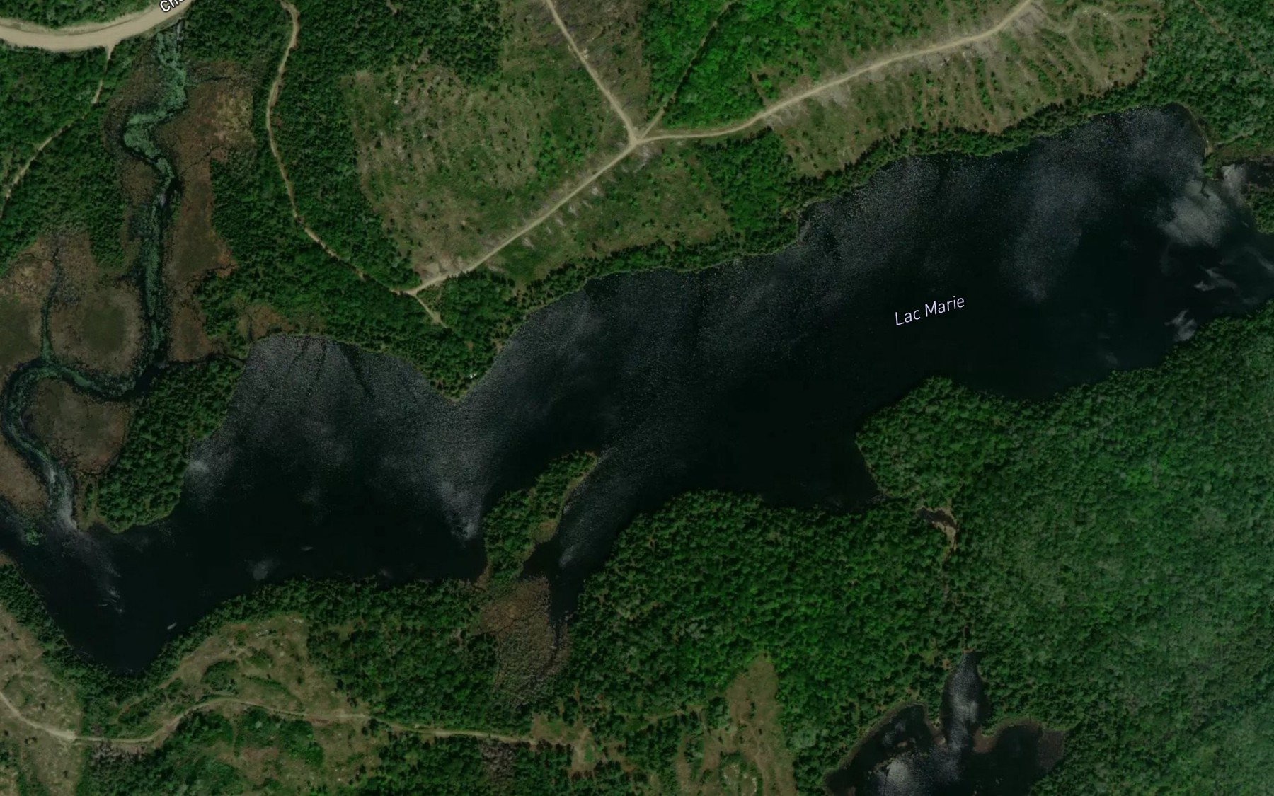 Satellite map of the Lac Marie