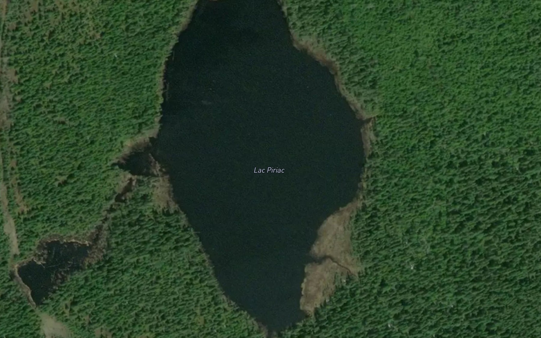Satellite map of the Lac Piriac