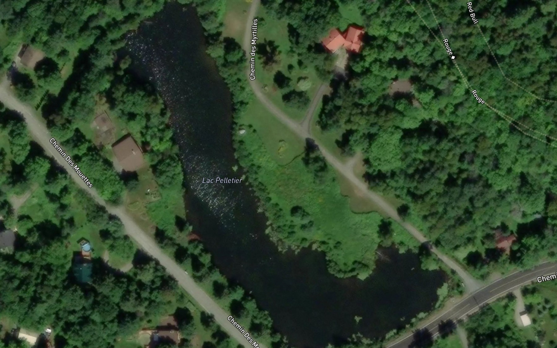 Satellite map of the Lac Pelletier