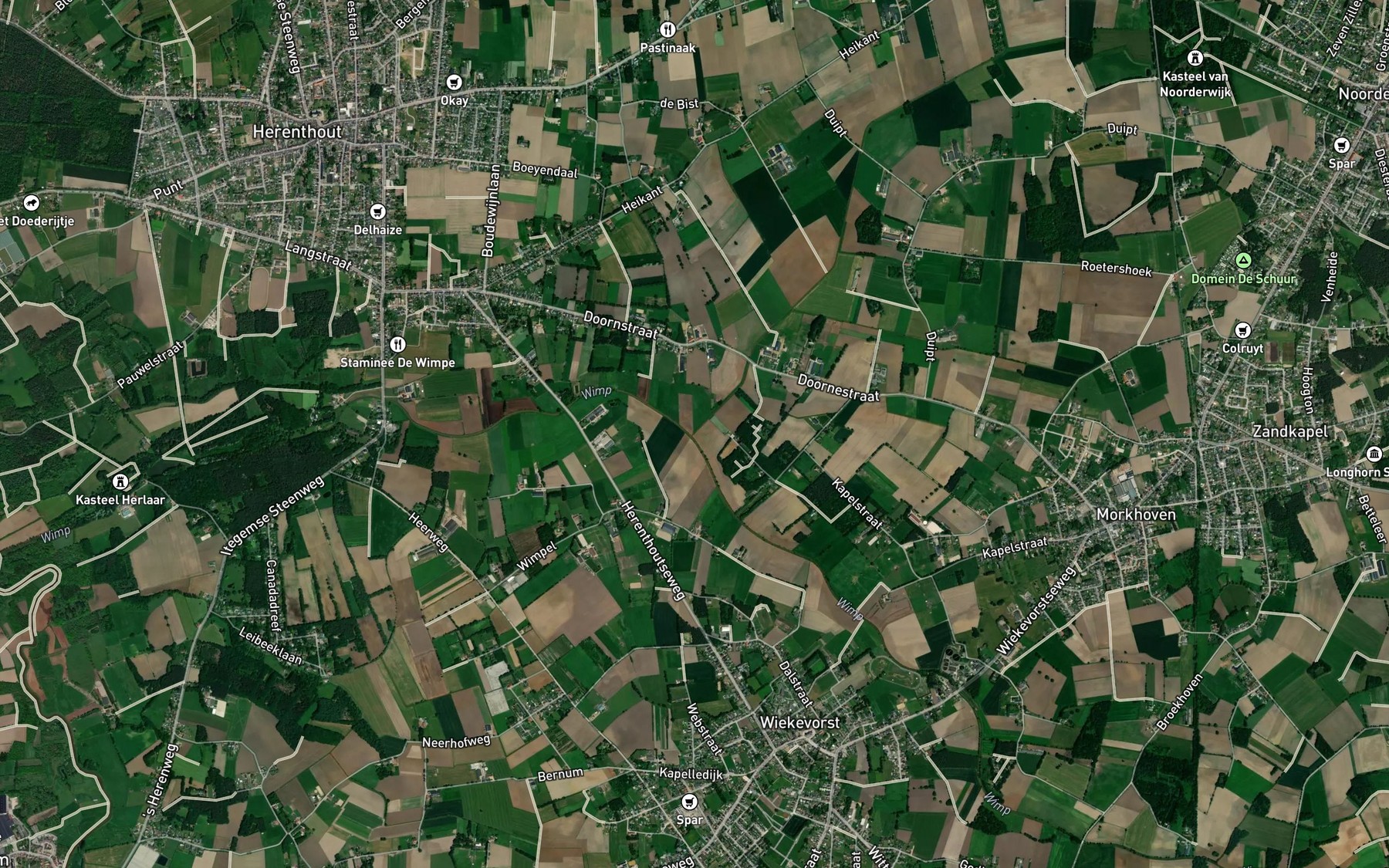 Satellite map of the Stapkensloop