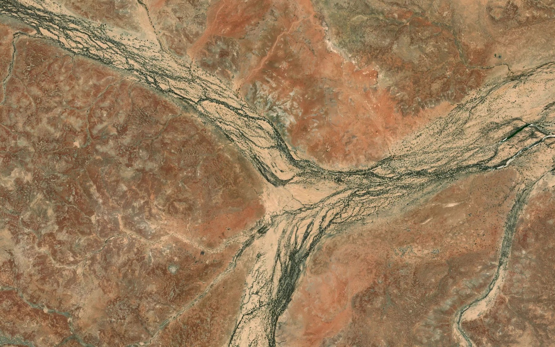Satellite map of the North Creek