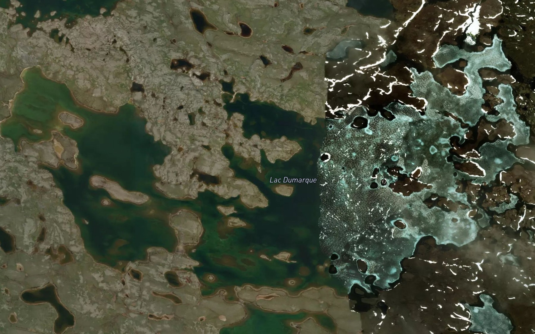 Satellite map of the Lac Dumarque
