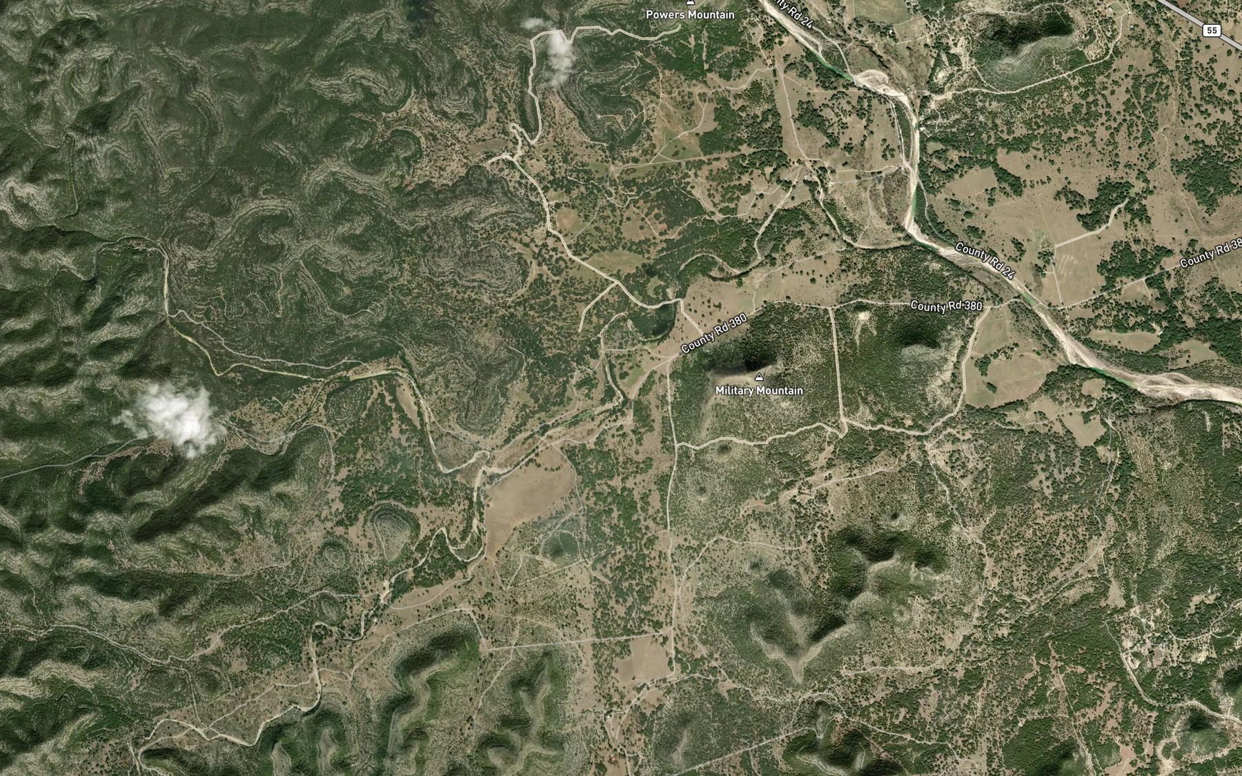 Satellite map of the Dutch Creek