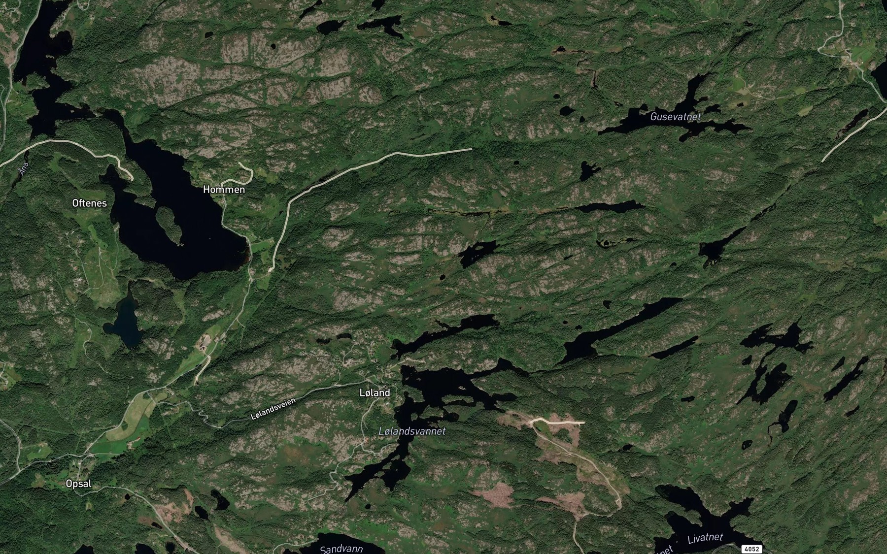 Satellite map of the Bervannstjonn