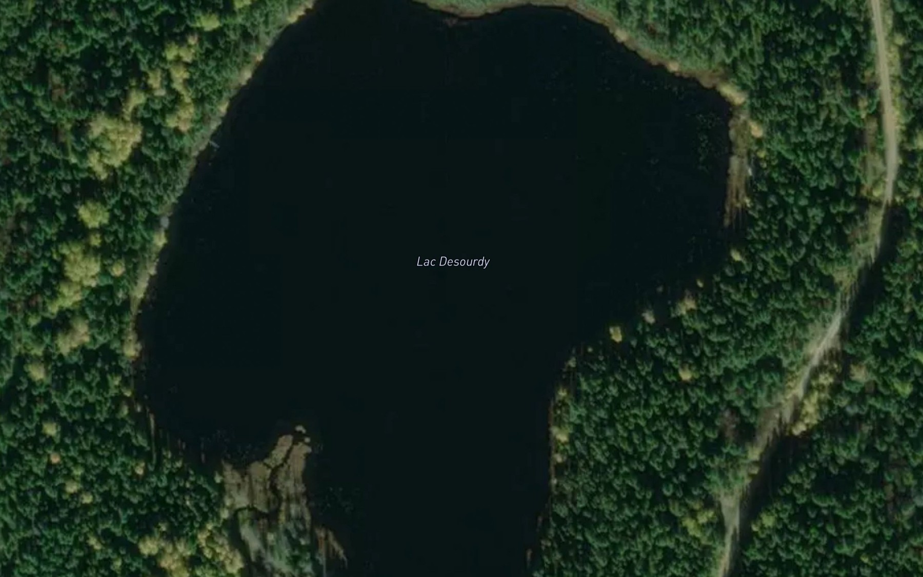 Satellite map of the Lac Desourdy