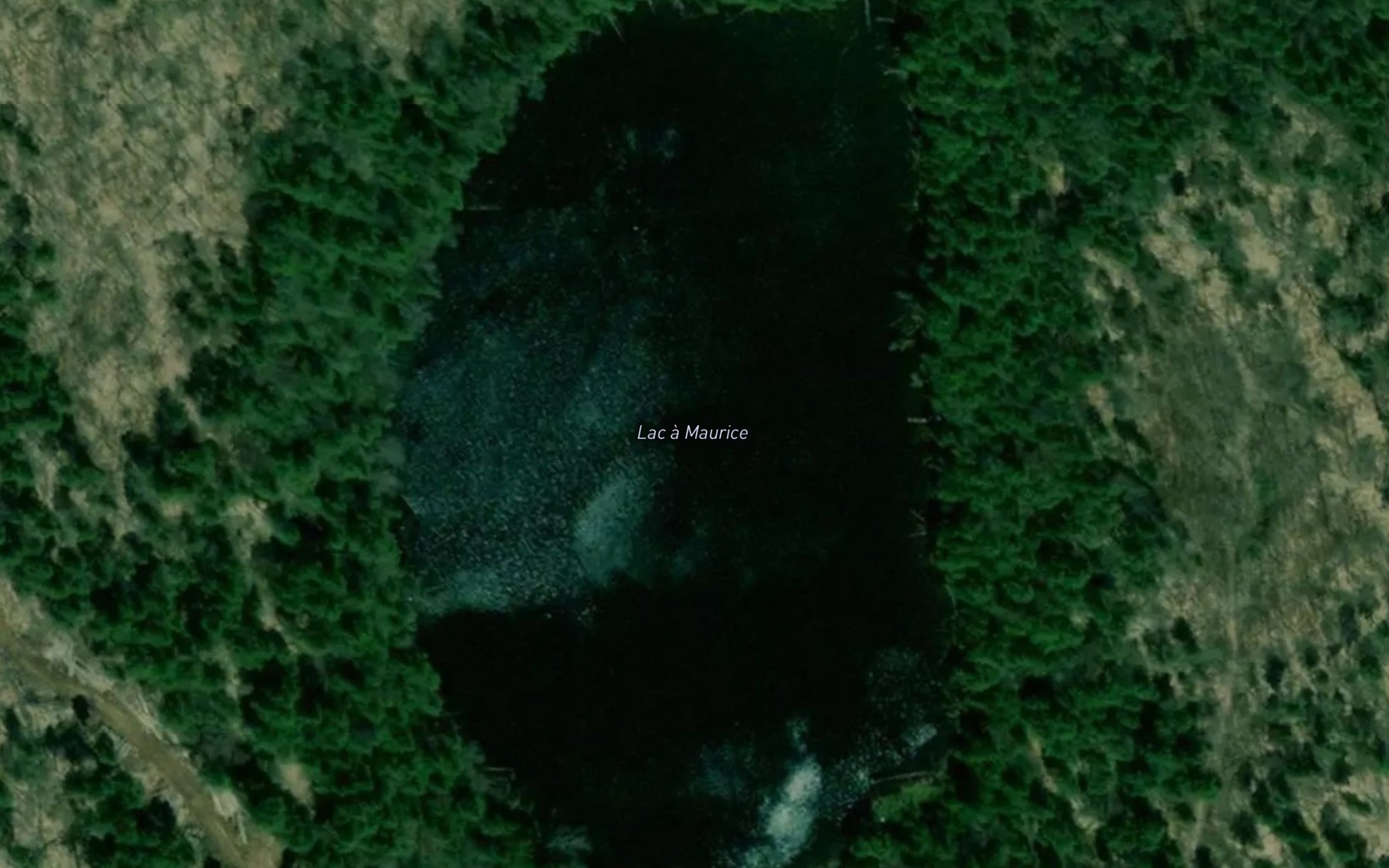 Satellite map of the Lac a Maurice